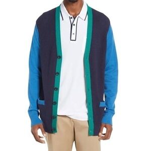 BP. Men's Colorblock Varsity Cardigan